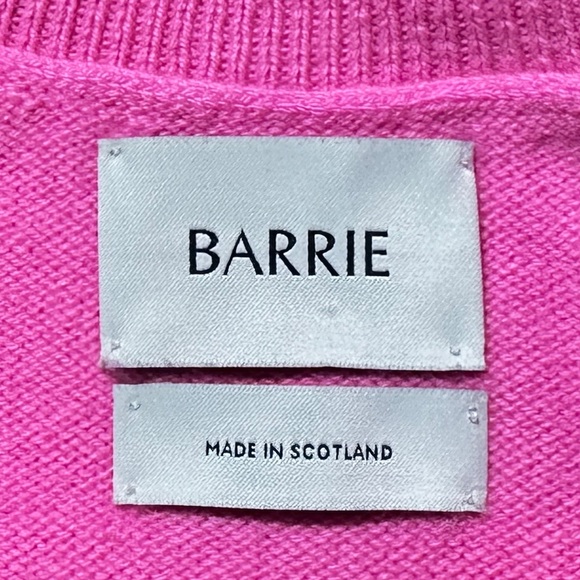 BARRIE | Cashmere Timeless Roll-Neck Jumper Pull Over Sweater Chanel Owned Pink - Picture 11 of 14